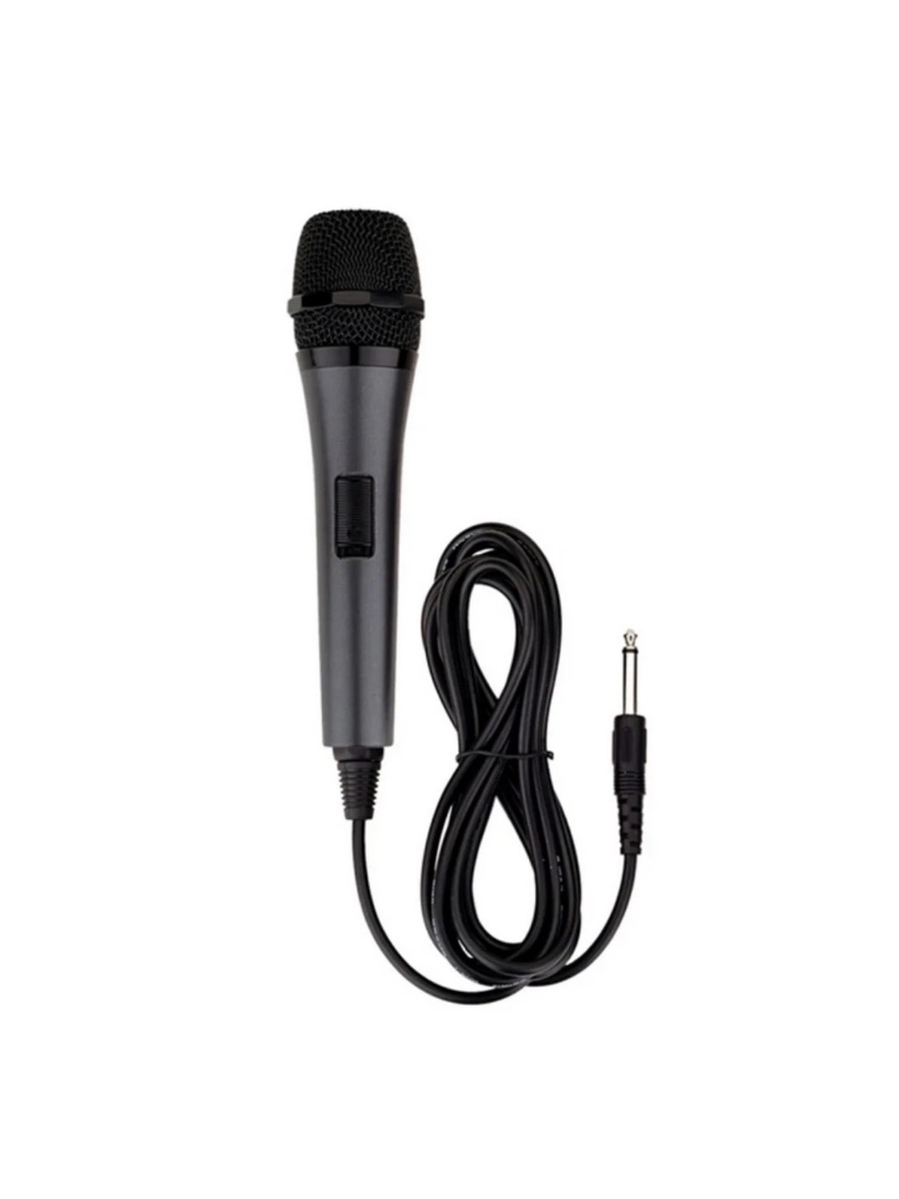 Singing Machine Wired Microphone for Karaoke, (Black) - Unidirectional Dynamic